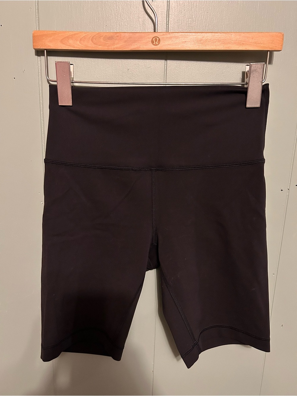 lululemon athletica Black High-Rise Bike Shorts with Wide Waistband